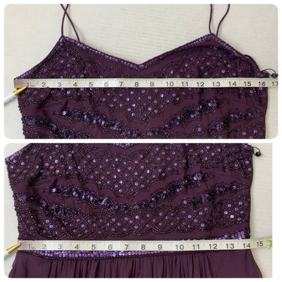 Adrianna Papell Love Story Beaded Chiffon Gown - Picture 8 of 9